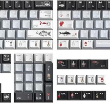 PBT Fishing Custom Mechanical Keyboards DIY Keycaps 142-Key Cherry Profile Set picture