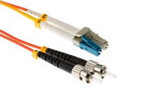 LC - ST Mode Conditioning 62.5/125 Fiber Patch Cable 1M - Lifetime Warranty picture