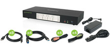 IOGEAR 4-Port 4K Dual View DisplayPort KVMP Switch New in Open Box picture