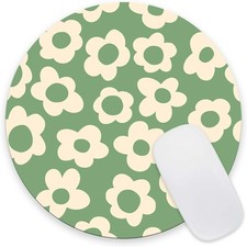 Aesthetic Floral Mouse Pad: Retro Daisy Pattern Desk Mat for Home Office & Gift picture