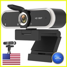 NIVEOLI Webcam 1080P with Microphone Privacy Cover for PC/Laptop picture