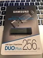 NEW SAMSUNG DUO Plus 256GB 300MB/s USB 3.1 Flash Drive MUF-256DB/AM picture