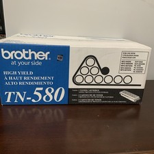 Genuine Brother TN-580 TN580 BLACK High Yield Toner Cartridge Sealed Box NEW picture