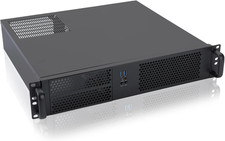 2U Server Case Micro ATX Compact Rackmount 2 X 5.25 Chassis Support ATX PS2 PSU picture