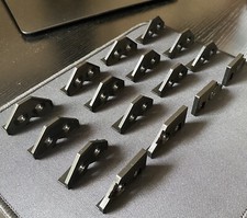Fan Brackets for 8 GPU Veddha Mining Rig, Complete Set For 120/140mm Fans, Black picture