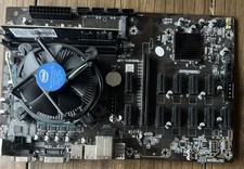 B250 BTC-12P 12-GPU Mining Motherboard + CPU + 4 GB RAM — Tested Working picture