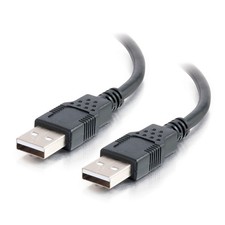 C2G 28106 2m USB Cable - USB 2.0 A to USB A - M/M - 6.56 ft - Black picture
