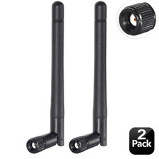 🆕(2-Pack) RP-SMA Antenna WiFi 2.4GHz/5Ghz Wireless Router Card 2X Replacement  picture