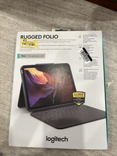 Open Box - Logitech Rugged Folio for iPad 10th Gen and A16 - Oxford Gray picture