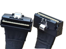 SlimSAS LP SFF-8654 8i Straight to Right Angle PCIe 4.0 Adapter Cable picture