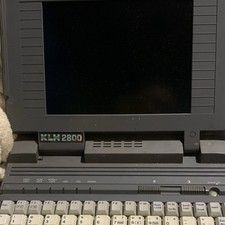 KLH 2800 Vintage Notebook Laptop Computer Intel 386SX Monochrome LCD picture