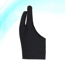 1 Pc Two-Finger Glove Black Artist Glove for Graphics Drawing Pen Display picture
