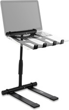 Pyle Portable Folding Laptop Stand - Standing Table with Adjustable Angle, Folda picture
