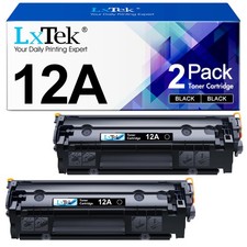 12A Toner Cartridge Compatible for HP 12A Black Toner Cartridge Q2612A Replac... picture