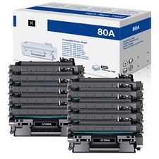 10PK Black CF280A 80A Toner Compatible With HP LaserJet Pro 400 MFP M425dw M401 picture