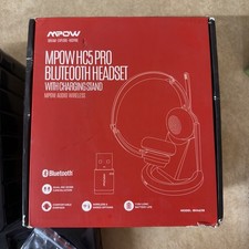MPOW HC5 Pro Bluetooth Headset with Charging Stand Noise Canceling picture