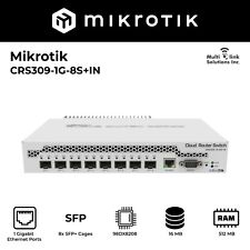 MikroTik CRS309-1G-8S+IN Switch Gigabit Ethernet Port and 8x SFP 10 Gbps Ports picture