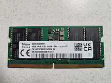 SK Hynix PC5-44800 (DDR5-5600) 16GB SODIMM Laptop Memory RAM HMCG78AGBSA092N BA picture