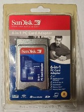 Sandisk 6-in-1 PC Card Adapter SDAD67A10 New In Package picture