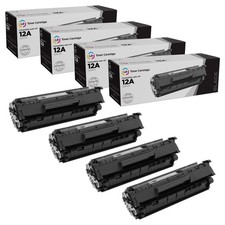 LD Compatible Replacements for HP Q2612A / 12A 4PK Black Laser Toner Cartridges picture