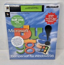Microsoft Plus for Windows 98 - Companion for Windows 98 Cd-rom Big Box NEW  picture
