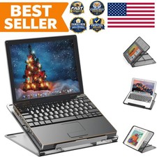 Laptop Stand, 11-Level Adjustable Computer Holder, Black picture