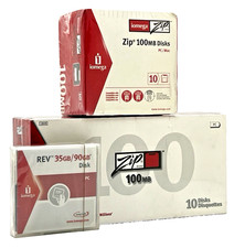 IOMEGA ZIP 100MB SEALED LOT - MAC FORMATTED DISKS SUPER FLOPPY  picture