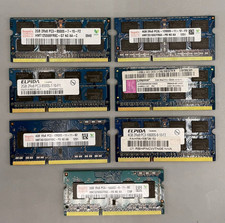 7pc Laptop RAM Lot DDR3 SODIMM 2GB 4GB Mixed Hynix Kingston Elpida picture