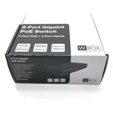 NEW W-Box 0E-8P4POEGIG 8-Port Fast Gigabit Ethernet PoE Switch 62W 16gbps picture
