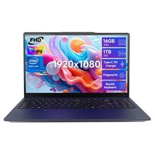 15.6 IPS FHD Laptop Intel Pentium N100 Backlit keyboard 3.4GHz Windows 11 Wifi 6 picture