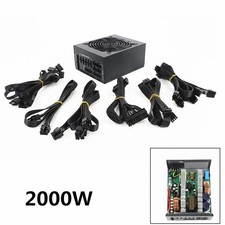 2000W Full Modular ATX   Mining Power Supply Support Display Cards picture