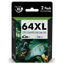 64XL XXL Black Color Ink Cartridge for HP 64 XL Envy 7155 7158 7855 7858 Printer picture