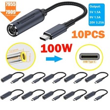 10PCS 100W Laptop Charger Converter USB Type C Power Charging Cable Adapter 7909 picture