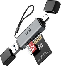 uni SD Card Reader, High-Speed USB C to Micro SD Card Adapter USB 3.0 Dual Slots picture