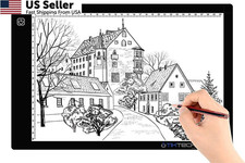 A4 Ultra-Thin Portable LED tracing Light Box Dimmable Brightness A4P, Black  picture