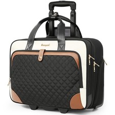 Arcoyard Rolling Laptop Bag, Rolling Briefcase for Women with Waterproof Pock... picture