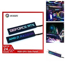 RGB GPU Side Panel Graphics Card ARGB 5V 3Pin Backplate Light AURA SYNC Mod picture