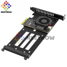 PCIe 5.0 x4 to E1.S/E3.S SSD Adapter Card with Cooling Fan for Desktop/Server picture