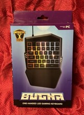 BUGHA USB RGB LED Color Changing One Handed Ergonomic Gaming Keyboard - NEW picture