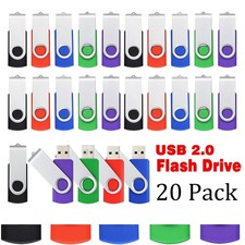 20PCS Swivel USB 2.0 Flash Drive Memory Stick Pen Drive 2G 4G 8G 16G 32G 64G Lot picture