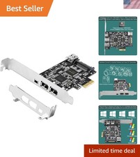 Texas Instruments 4-Port FireWire 400 PCIe Expansion Card - Dual OS Support picture