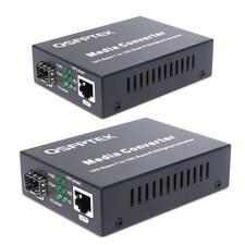 2 Pack 10G Fiber Ethernet Media Converter, 10GbE SFP+ Copper UTP X2, picture