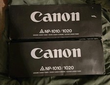 2 x Canon NP-1010/1020 Black Toner Cartridges Genuine New Sealed OEM *FAST SHIP* picture