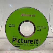 Microsoft Picture It Publishing Platinum v.2002 Disc 3 Designs and Art PC CD-ROM picture