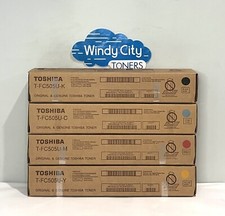 Toshiba T-FC505U Toner Cartridges Set KCMY For 2E505ACE,3005ACE,3505ACE OEM NEW picture