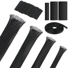65.6 Ft Expandable Braided Cable Sleeve Multi Size Braided Wire Sleeve with 120 picture