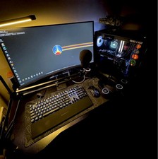 High End Gaming Desktop PC setup. picture