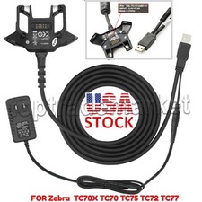 USB Client DATA Comm & Power Charging Cable for Zebra TC70 TC75 TC72 77 Charger picture