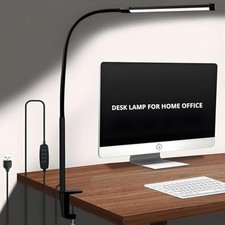 LED Desk lamp with Clamp, Eye Caring Clip,Desk Lamps for Home Office, Desk picture