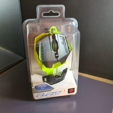 Mad Catz Gaming Mouse R.A.T. 1 Modular Design Black Neon Green Unopened picture